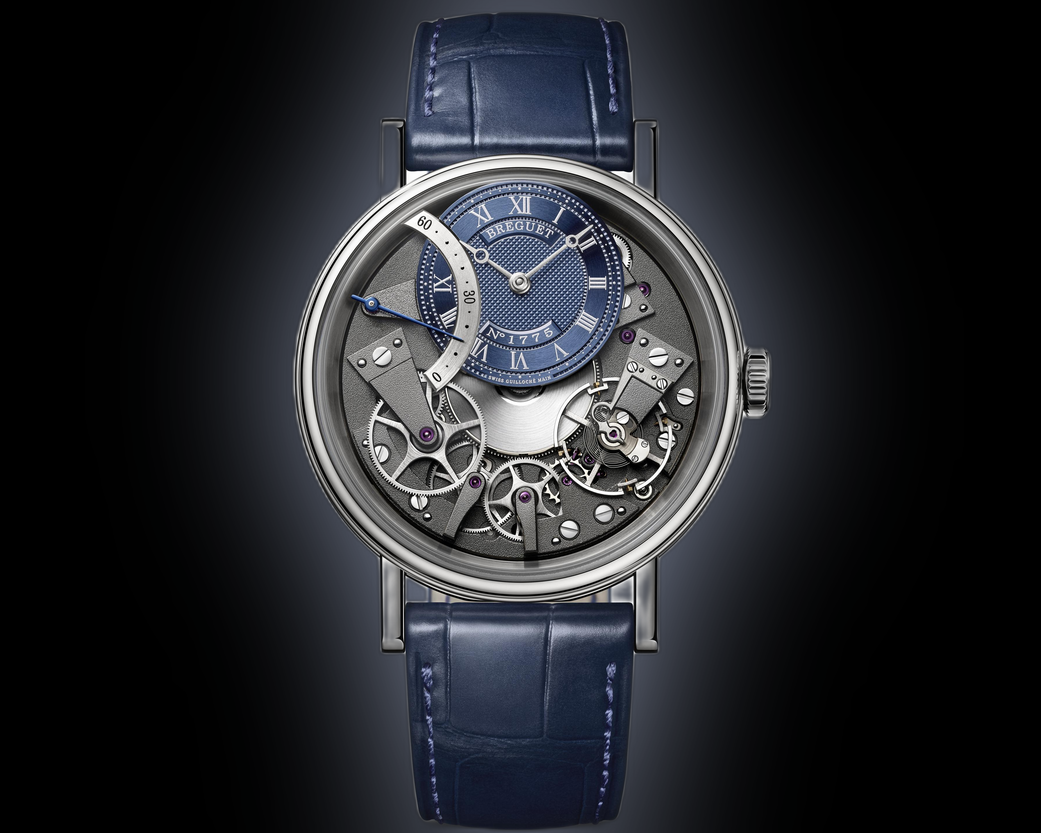 Breguet Tradition 7097 Blue Dial, 18K White Gold, 40.0 mm, Self Winding