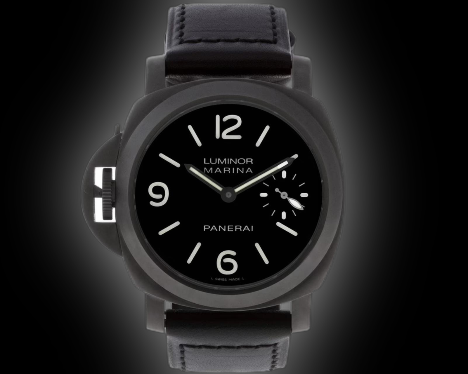 PANERAI Luminor Marina ブラック Panerai Luminor Marina 00026 Black Dial, Stainless Steel