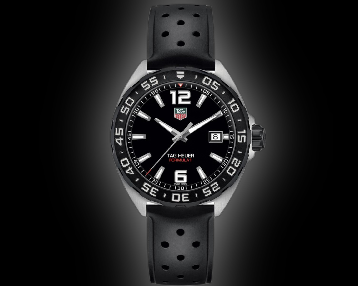 TAG Heuer Formula 1 FT8023 Black Dial, Steel, Date, Rubber