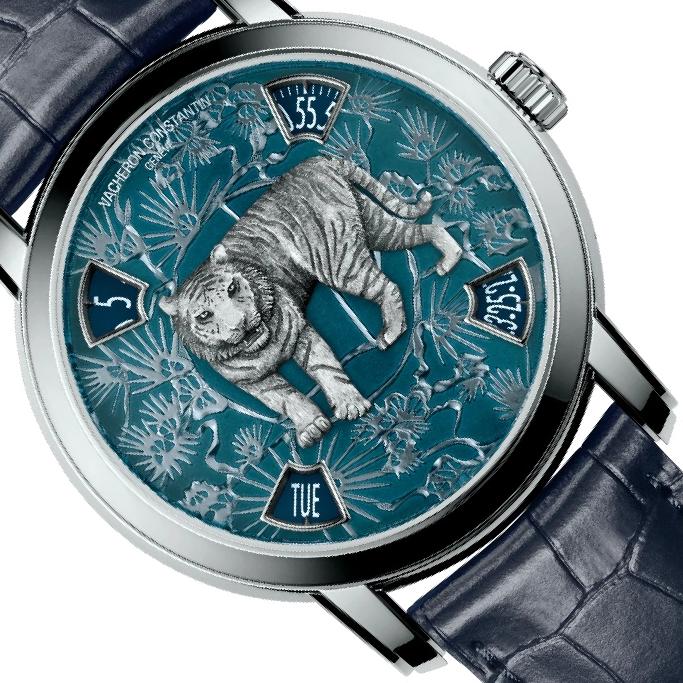 Vacheron Constantin Métiers d'Art 86073 Blue Dial, Platinum, 40.0