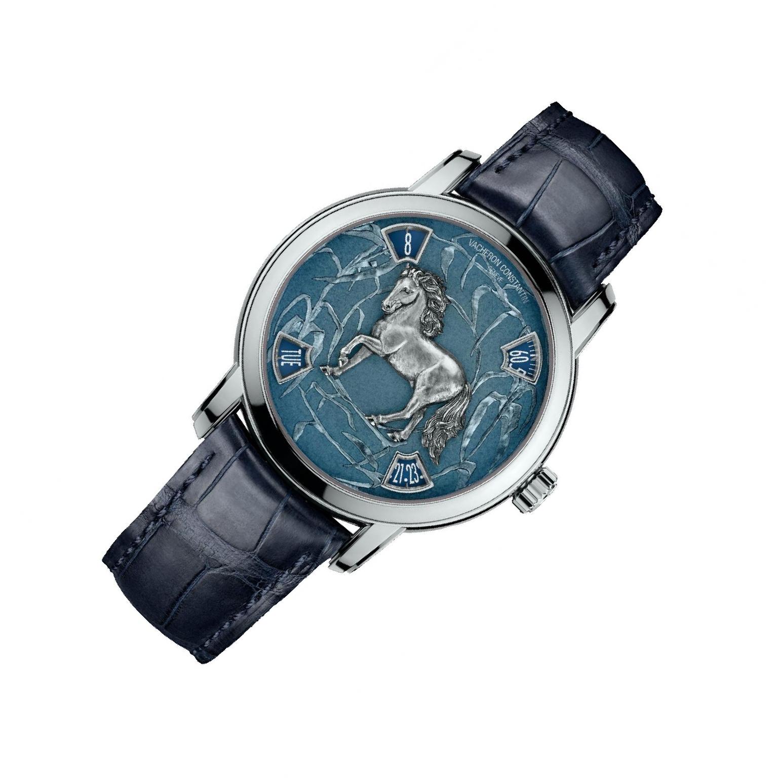 Vacheron Constantin Métiers d'Art 86073 Blue Dial, Platinum, 40.0