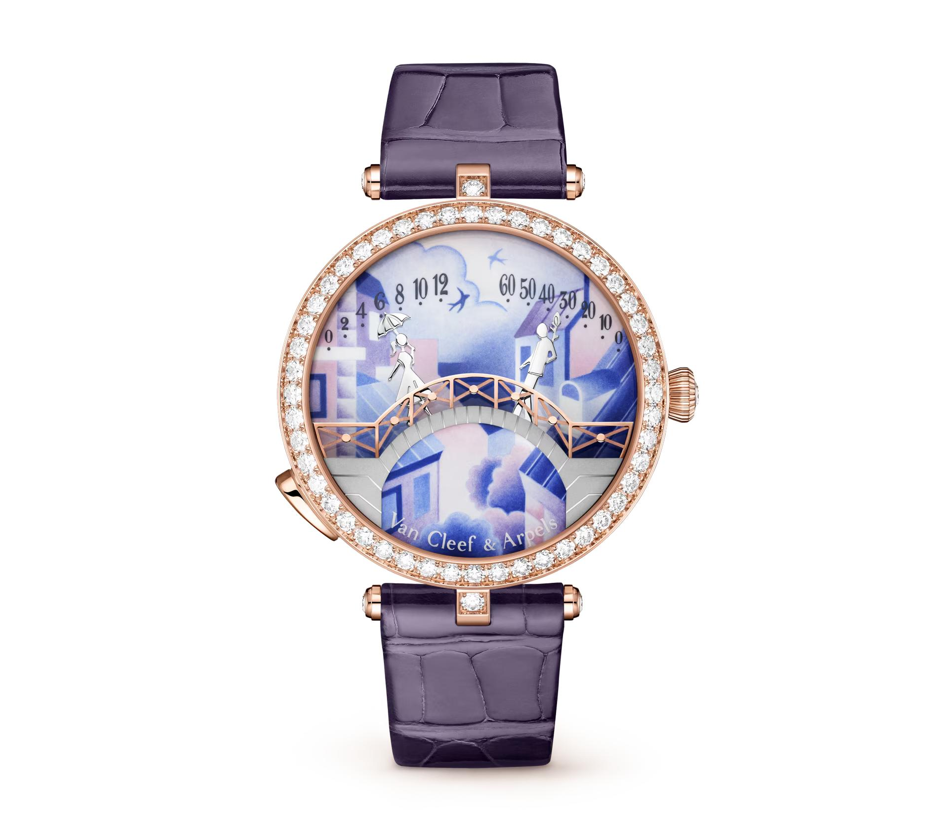 Van Cleef & Arpels Poetic Complications Lady Pont Des Amoureux 18K