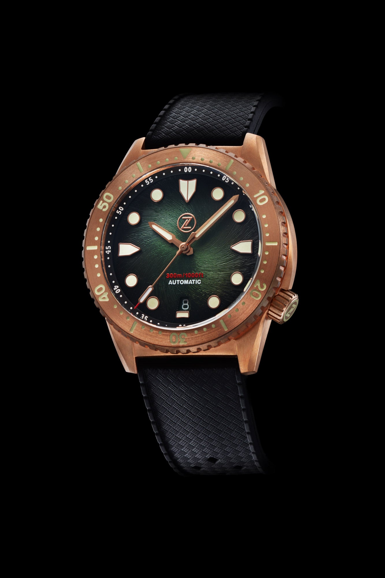 Zelos Mako V3 300 m Automatic, Ceramic Bronze Stainless Steel