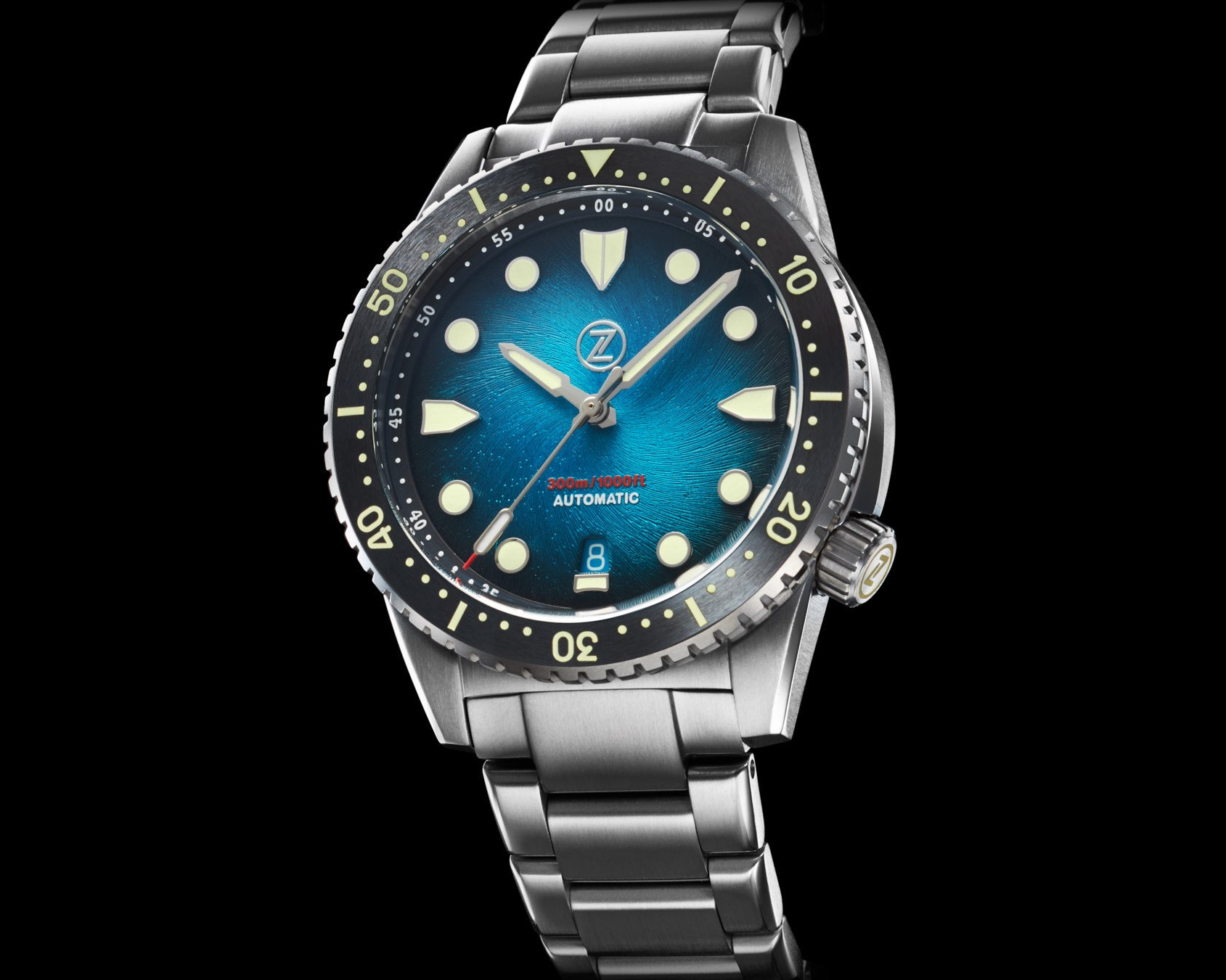 Zelos Mako V3 300 m Automatic, Ceramic Bronze Stainless Steel