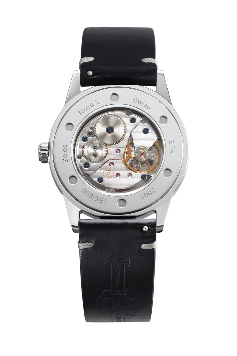 バトゥル Zelos Nova v2 37mm Aventurine (Swiss ETA 7001 Hand Wound Movement