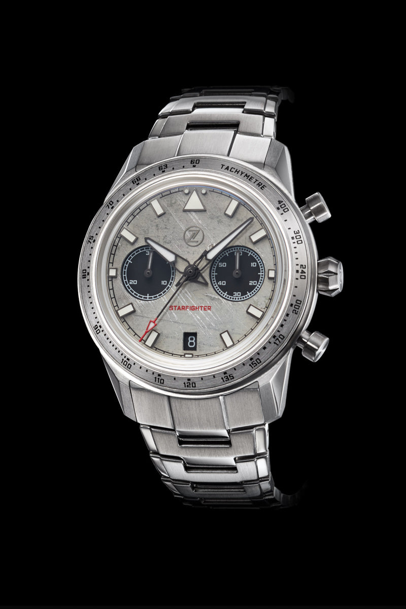 オルソパルス De Ville Trésor 40 mm, ステンレススティール レザーストラップ