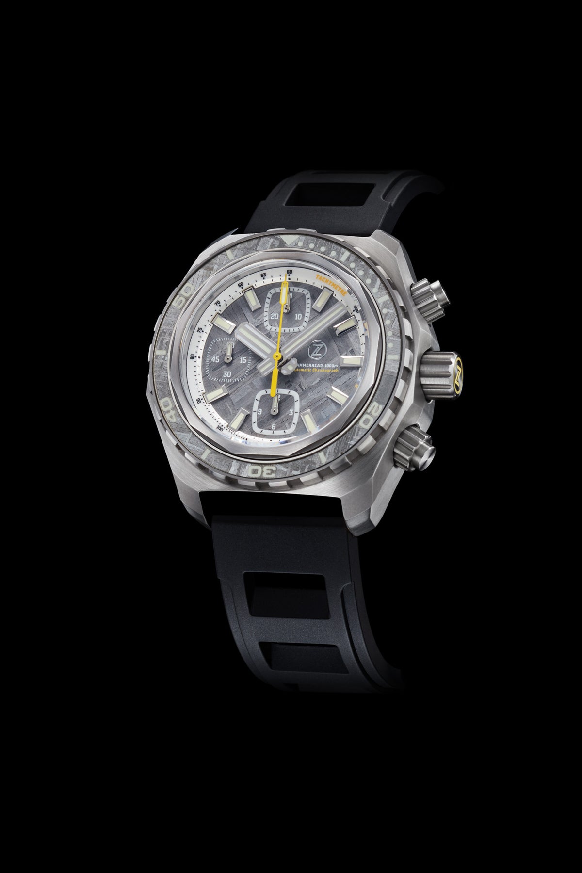 Zelos Hammerhead Chrono Diver, Meteorite Dial, Ceramic, 44 mm