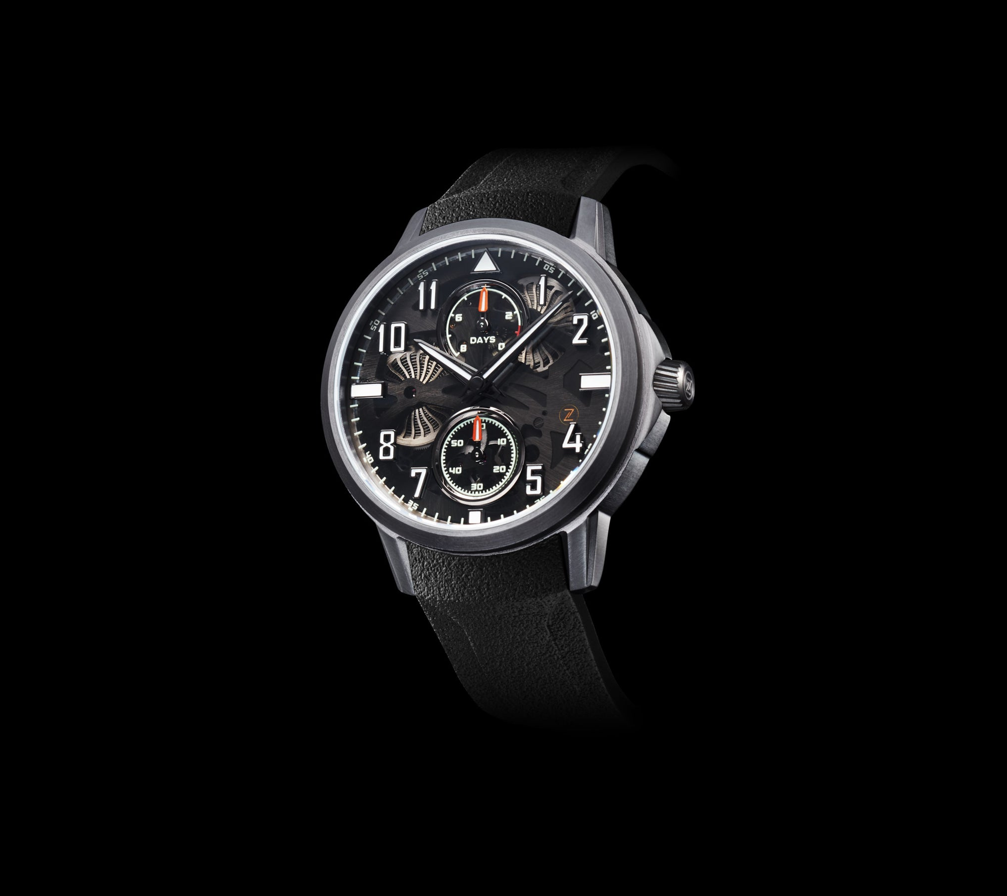 Zelos Mirage 8 Days Manual, Tinted Grey Dial, Tantalum, 42 mm