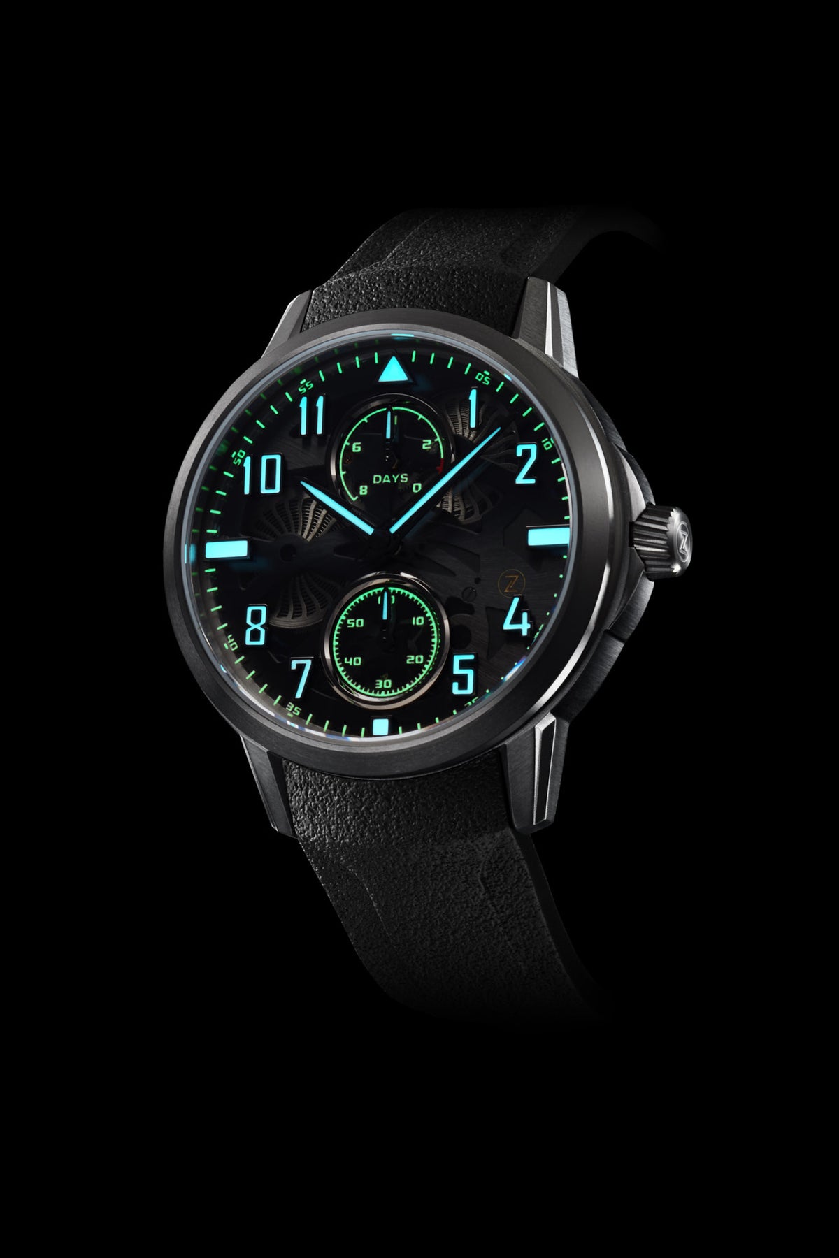 Zelos Mirage 8 Days Manual, Tinted Grey Dial, Tantalum, 42 mm