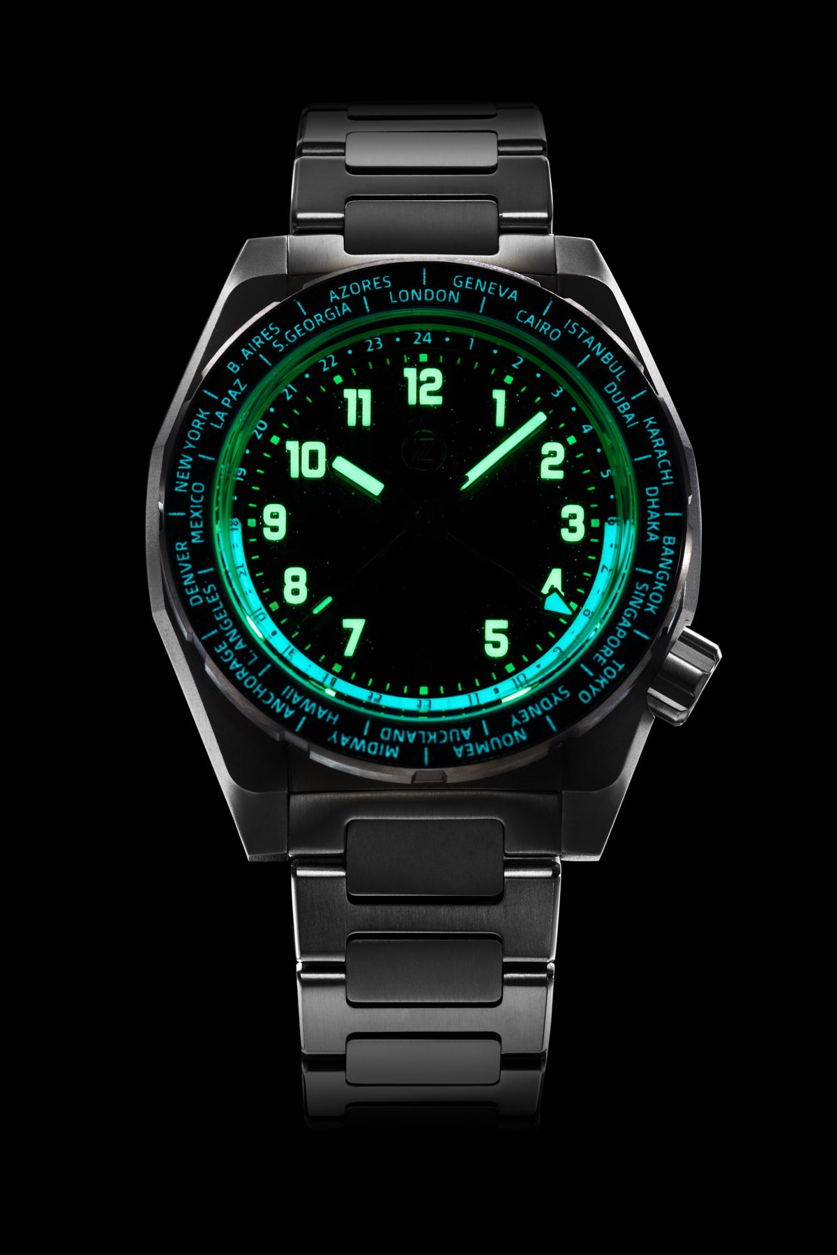 リール me. Zelos Thresher 41 mm Diver 200 m, Aventurine Dial, Titanium