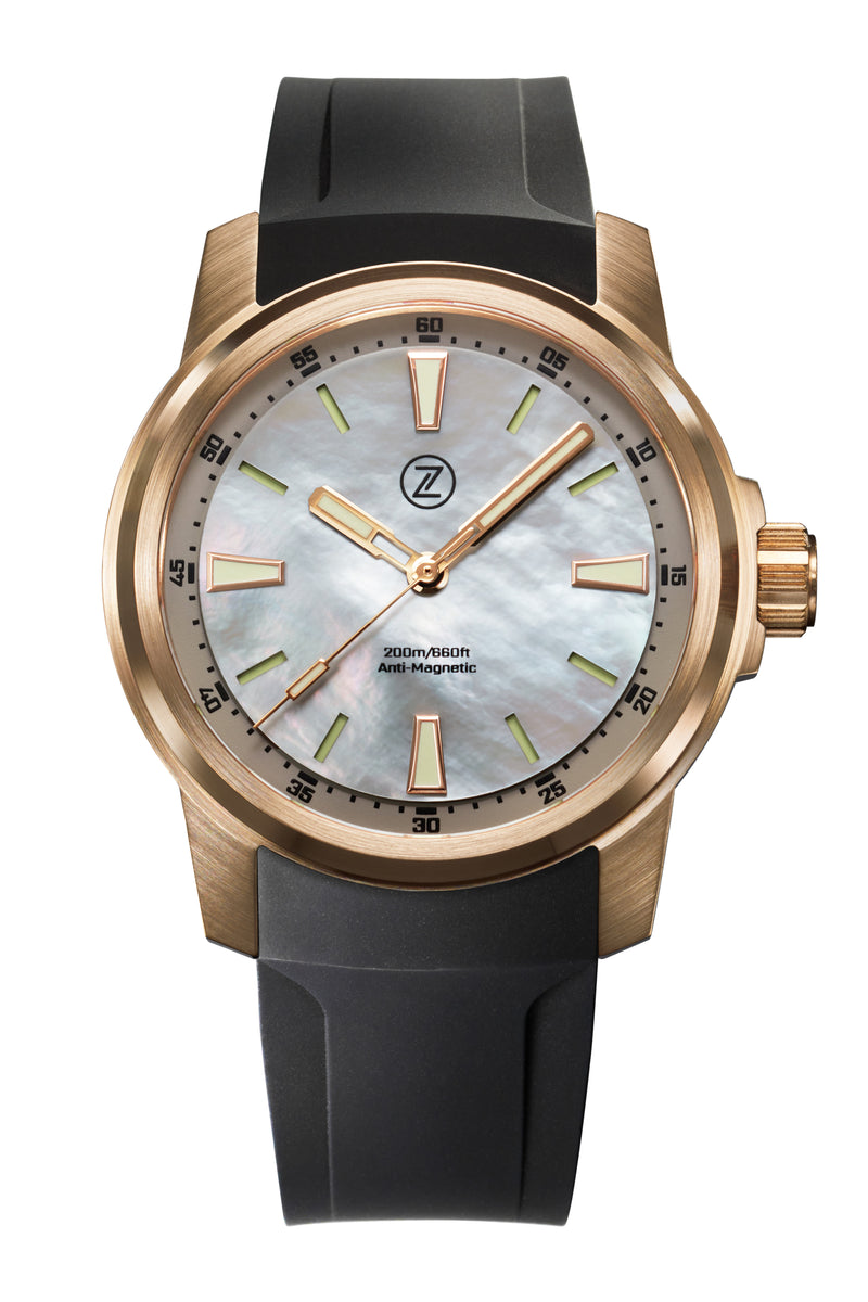 Zelos Aurora Field 42 mm Diver Br Launch Special, Grey Tinted