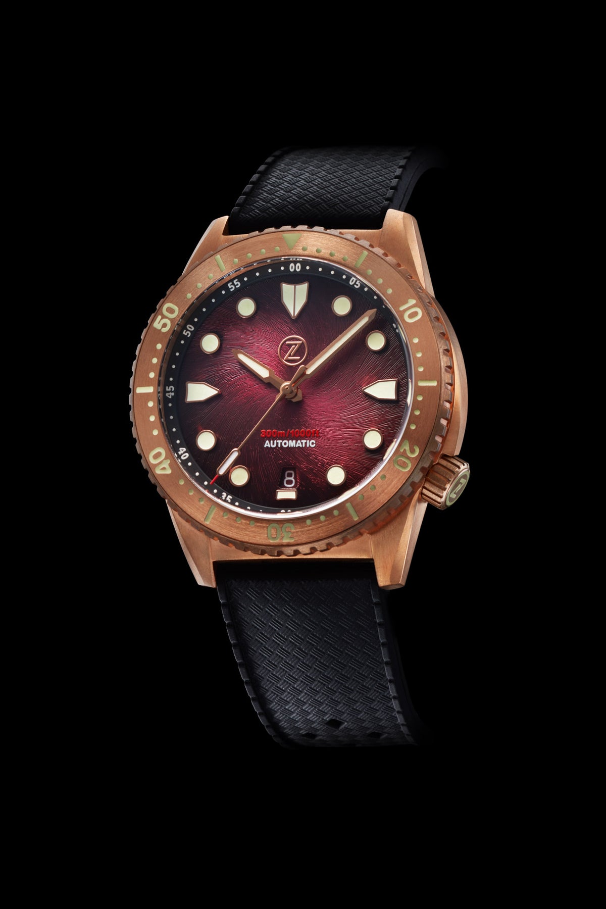 Zelos Mako V3 300 m Ceramic, Bronze, Stainless Steel, 300 m