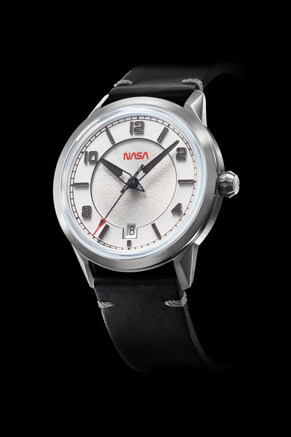 Zelos Comet 39 mm Diver Nasa Edition, Guilloche White Dial